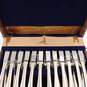 Vintage Hampton Silversmiths Stainless Gold Accent Edge 196 Flatware Set for 12 image number 14
