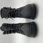 Mens Black Leather Faux Fur Waterproof Lace Up Hudson Snow Boots Size 11 image number 1