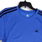 Mens Blue Crew Neck Short Sleeve Pullover Activewear T-Shirt Size Large image number 4