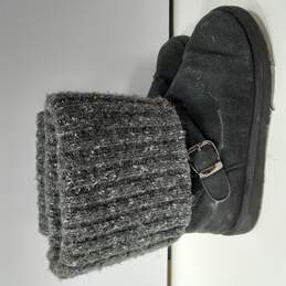 Women's Black & Gray Boots