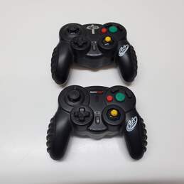 Set of Vintage Mad Catz GameStop Wireless 2.4 ghz Controller For Parts/Repair