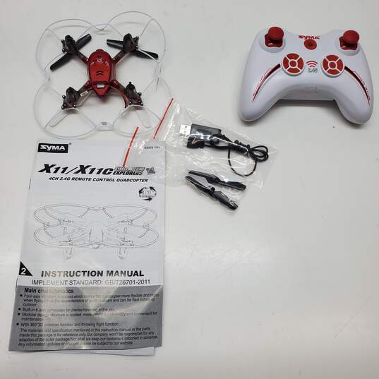 Syma X11 Hornet 4 Channel Remote Control Quadcopter Untested image number 3