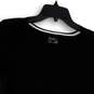 Womens Black Short Sleeve Round Neck Pullover T-Shirt Size Small image number 3