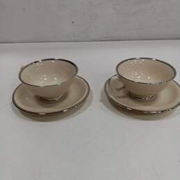 Set of 2 Lenox Montclair Cups/Saucers