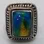Sterling Silver Resin Sz 9.5 Ring 15.6g image number 1