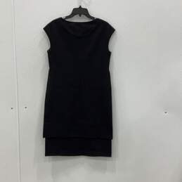 Lafayette 148 New York Womens Black Round Neck Sleeveless Pullover Shift Dress S alternative image