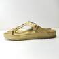 Birkenstock Gizeh EVA Gold Thong Sandals Shoes Women's Size 8 M image number 3