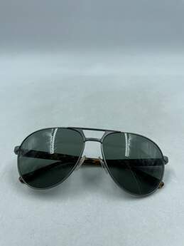 Ralph Lauren Gunmetal Aviator Sunglasses
