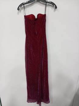 Women's Jessica McClintock Sparkly Strapless Bodycon Evening Dress Sz 3 alternative image