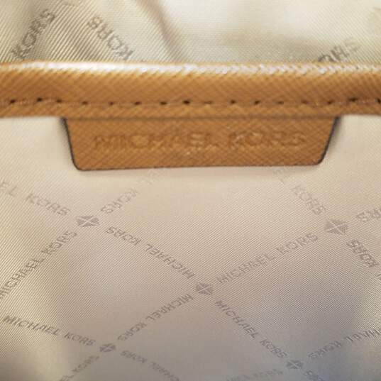 Buy the Michael Kors Saffiano Leather Jet Set Crossbody Tan