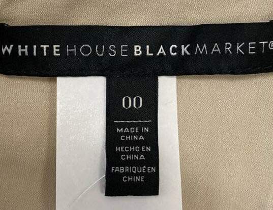 White House Black Market White Casual Dress - Size 00 image number 3