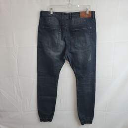 Zanerobe Slingshot Denimo Distressed Dark Blue Jeans Size 36 alternative image