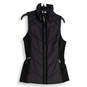 Womens Black Mock Neck Sleeveless Full-Zip Puffer Vest Size Small image number 3