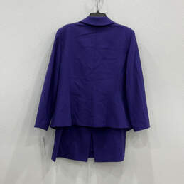 NWT Womens Purple Long Sleeve Classic Blazer And Skirt 2 Piece Set Size 14W alternative image
