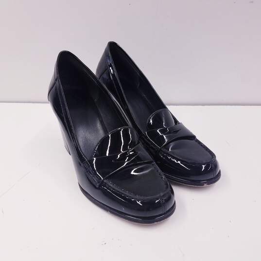 Michael Kors Patent Leather Buchanan Loafer Pumps Black 7 image number 3