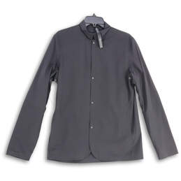 NWT Mens Black Long Sleeve Collared Button-Up Shirt Size Mediumlululemon MN Black Button-Up M
