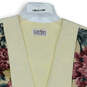 NWT Womens Multicolor Floral Regular Fit Button Front Vest Jacket Size M/L image number 3