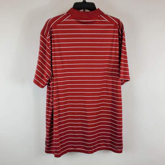 Nike Men Red Stripe Polo Shirt XL NWT image number 2