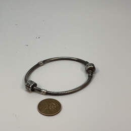 Designer Pandora 925 ALE Sterling Silver Chain Barrel Clasp Charm Bracelet alternative image