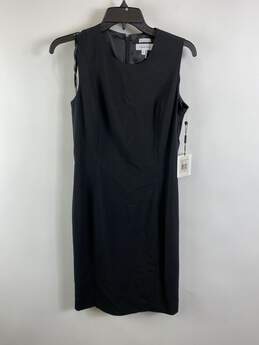 Calvin Klein Women Black Sleeveless Shift Dress 2 NWT