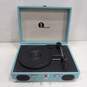 1 by One Vintage Turquoise Portable Record Turntable image number 2