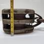 Large Rustic Nautical Double Block Pulley image number 4