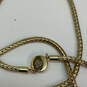Designer House Of Harlow Gold-Tone Wheat Chain Gree Stone Pendant Necklace image number 4