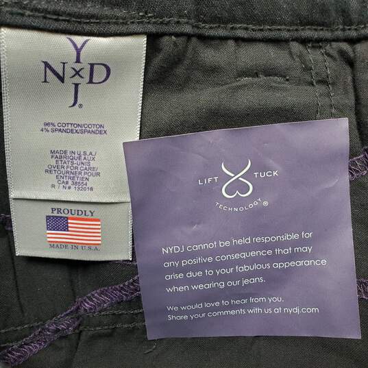 NYDJ Plus Size Cotton Spandex Black Shorts Women's 16W NWT image number 3