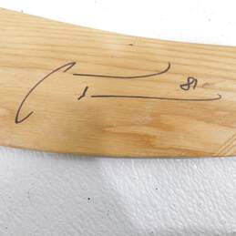 HOF Marian Hossa Autographed Hockey Stick Chicago Blackhawks