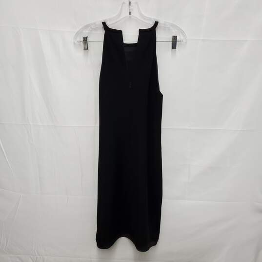 NWT Theory WM's Strap Sleeveless Black Bodycon Dress Size 2 image number 2