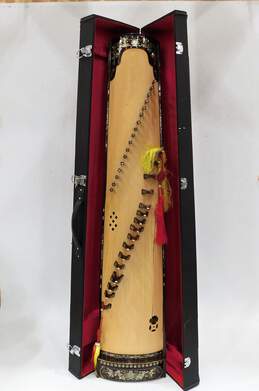 Unbranded Vietnamese 17-String Wooden Dan Tranh w/ Case and Accessories (Parts and Repair)