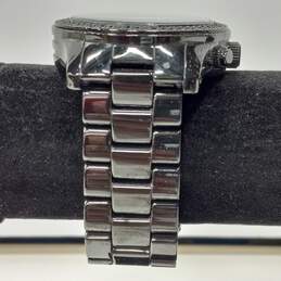 Women's Michael Kors Black Out Chronograph Quartz Crystal Black Dial Watch MK5360 alternative image