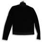 NWT Womens Black Knitted Sequin Long Sleeve Full-Zip Cardigan Sweater Size M image number 2