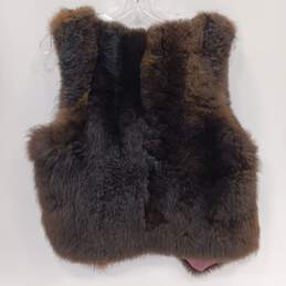 Unbranded Women's Faux Fur Vest One Size alternative image