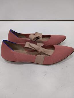 Rothy's Pink Flats with Ties Womens Sz 7.5