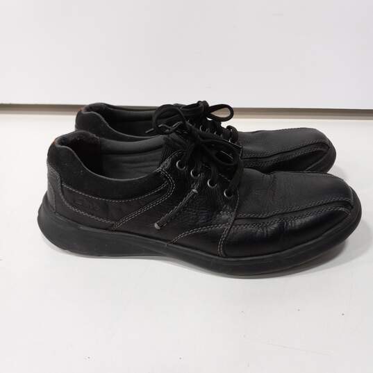 Men's Orthopedic Black Leather Dress Shoes Size 12M image number 4