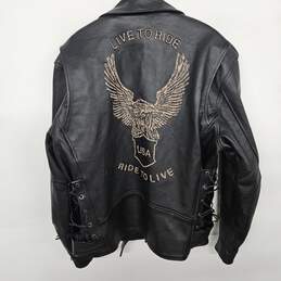 High Mileage Leather Gear Black Jacket alternative image