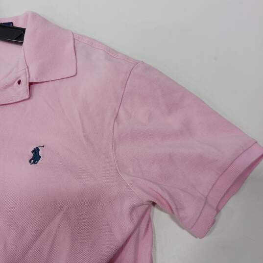 Buy the Polo by Ralph Lauren Pink Custom Slim Fit Polo Shirt Men's Size M