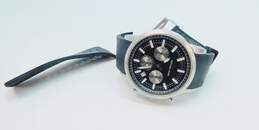 Michael Kors MK-8040 Silver Tone & Black Chunky Chronograph Watch 89.0g