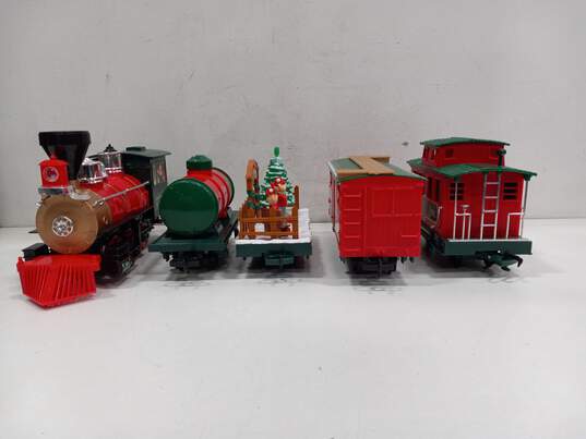 North Pole Christmas Train Express Set In Box image number 9