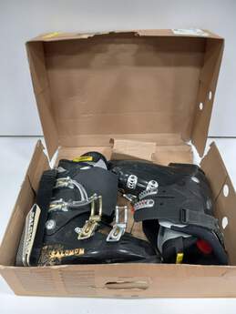 Salomon Black Ski Boots Size 26.5 In Box