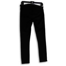Womens Black Dark Wash Elastic Waist Pull-On Jegging Jeans Size 28