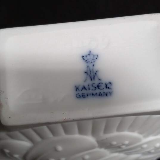 Kaiser Germany Vintage White Ceramic Vase image number 6