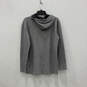 Mens Gray Long Sleeve High Low Hem Drawstring Pullover Hoodie Size XL image number 2