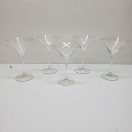 Set of 4 + 1 Clear Estelle Martini Glasses