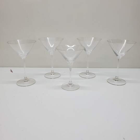 Set of 4 + 1 Clear Estelle Martini Glasses image number 1