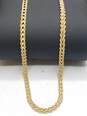 GC 10K Gold Braided Double Rope Chain Necklace 4.4g image number 3