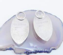 Artisan B. Sucherman Sterling Silver Art Glass Earrings For Repair 9.9g alternative image