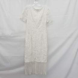 Lace Wedding Dress Size 12 Waist 32in Chest 34in alternative image