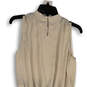 NWT Womens White Round Neck Sleeveless Pullover Fit & Flare Dress Size M image number 4